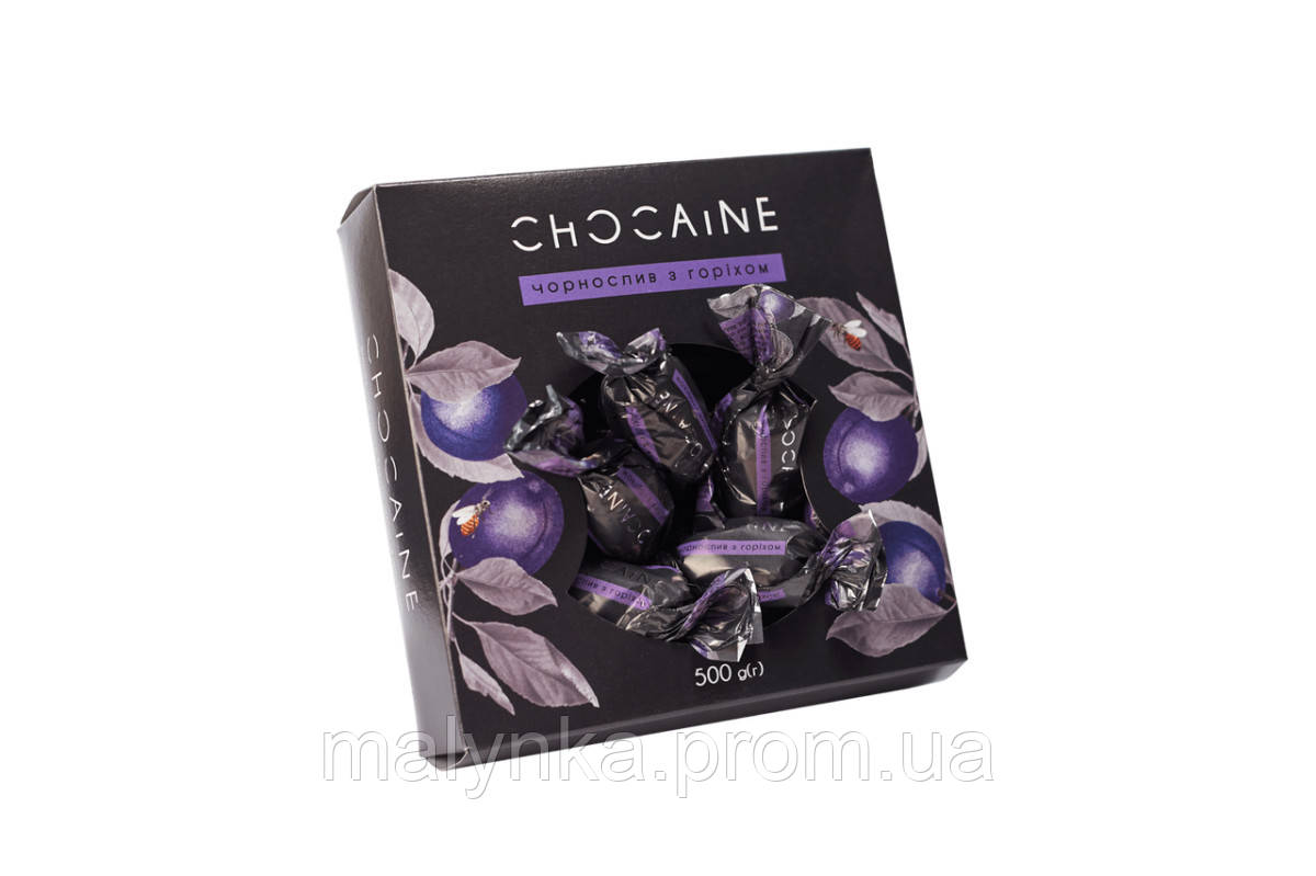 Набір шоколадних цукерок Chocaine «Чорнослив з горіхом» OK-1147 500 г g
