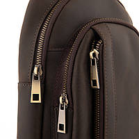 Мужская сумка-слинг из кожи Crazy Hourse Newery N9014KGC Отличное качество