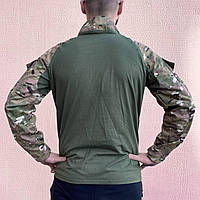 Рубашка мужская военная тактическая с липучками ВСУ (ЗСУ) Украина Ubaks Убакс Мультикам 7202 XXXL 56 р g