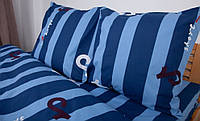 Постельное белье евро ТЕП Soft dreams Line Blue 2-03859-26458 200х215 см голубое g