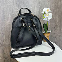 Женский городской рюкзак сумка трансформер с тиснением, сумка-рюкзак для девушек черный Отличное качество