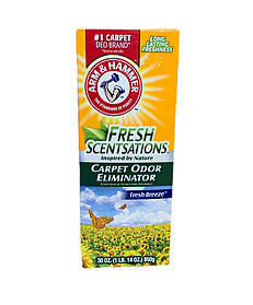 Нейтралізатор дезодорант запаху домашніх тварин ARM & HAMMER Fresh scentsations порошок, свіжий бриз 850 г