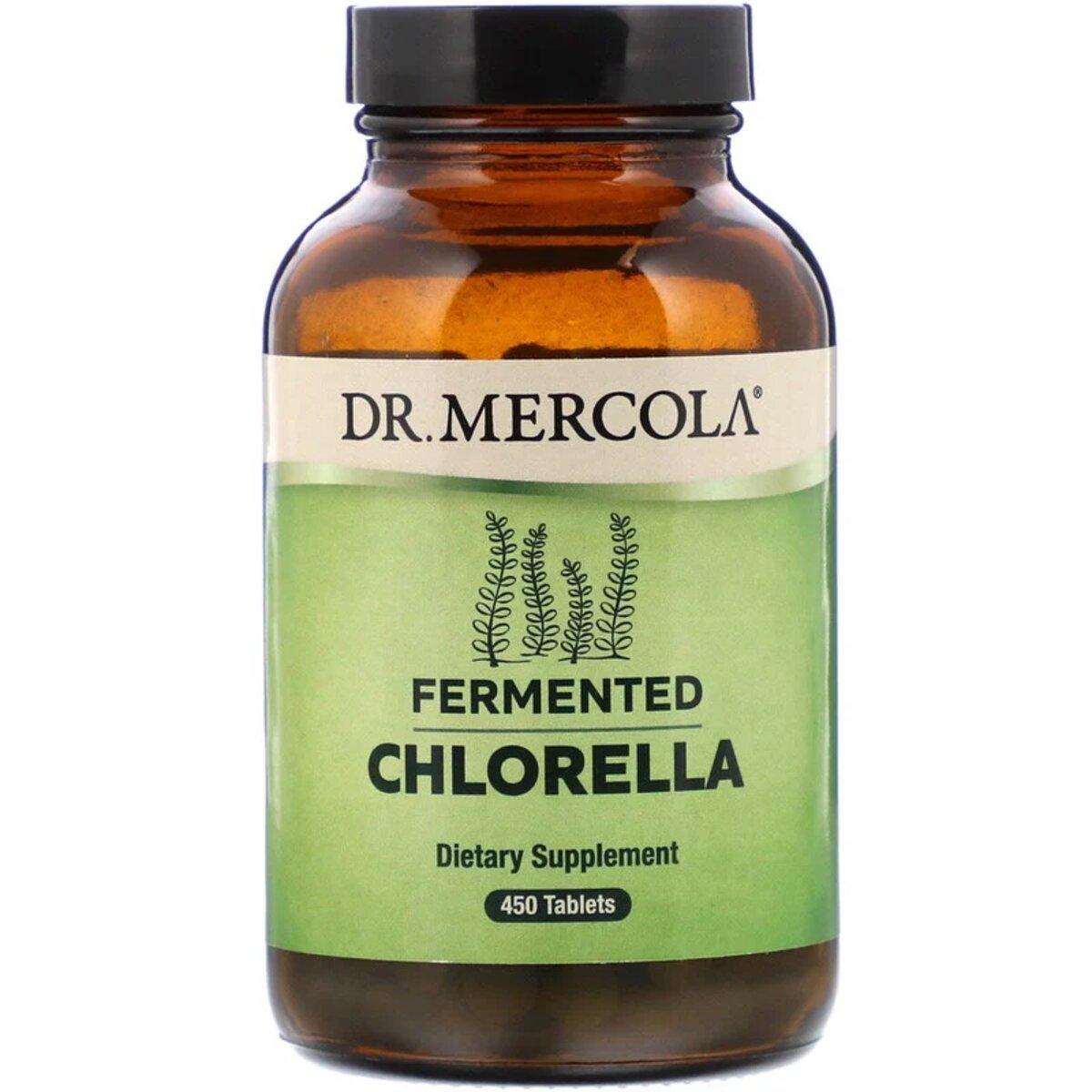 Ферментована Хлорела, Fermented Chlorella, Dr. Mercola, 450 таблеток