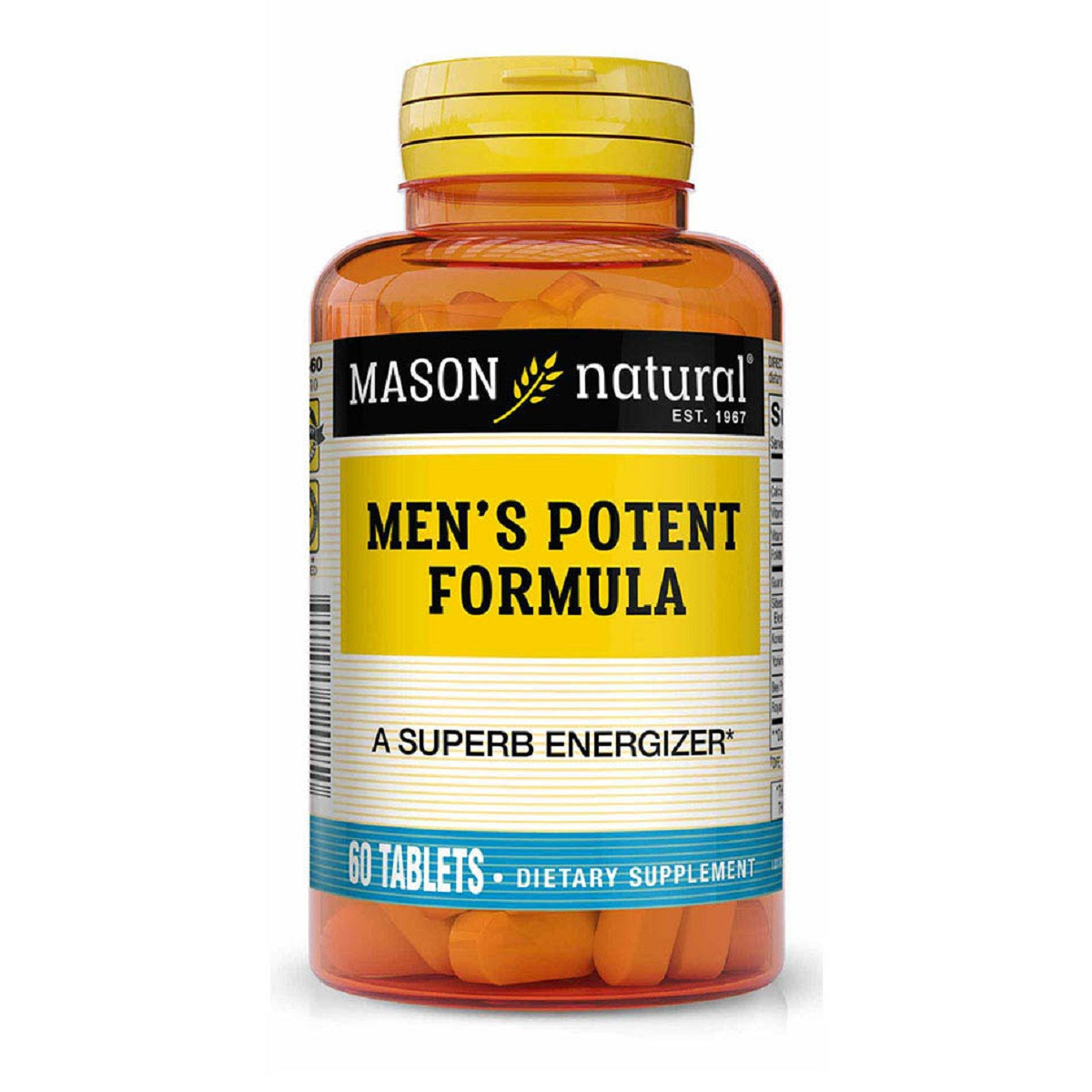 Чоловіча формула потенції, Men's Potent Formula, Mason Natural, 60 таблеток, фото 1