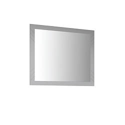 Стильне настінне квадратне дзеркало 800 у рамі 80*80 см у передпокій коридор Камео Сокме шиншила сіра
