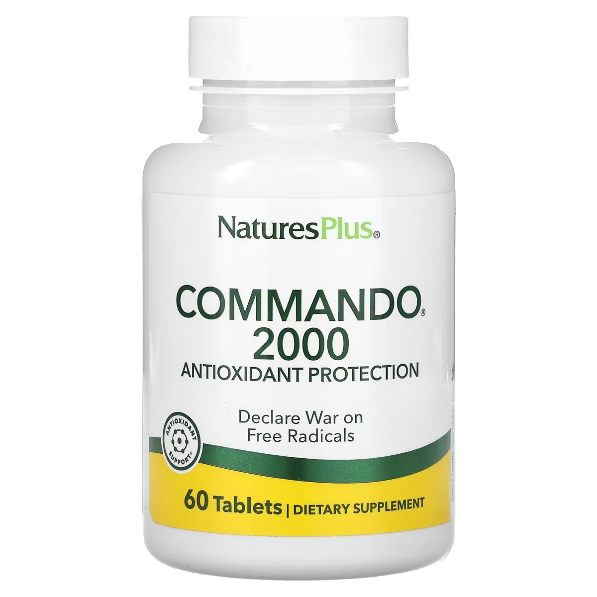 Антиоксидантний захист, Commando 2000, Natures Plus, 60 таблеток, фото 1