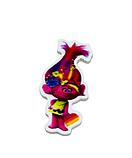 Серединка для бантиків, Трояндочка (Троллі) сердечко, 4 см, арт 010138, 1  шт, Різнокольоровий, фото 2