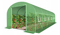 Садовая теплица Kontrast Парник каркасный с армированной пленкой для огорода 18м² (6х3х2м)