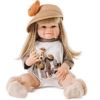 Силиконовая реалистичная кукла Reborn Девочка Кира Кукла реборн девочка Виниловая 55 см MBB