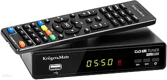 Ресивер Kruger&Matz TUNER DVB-T2 H.265 HEVC KRUGER&MATZ