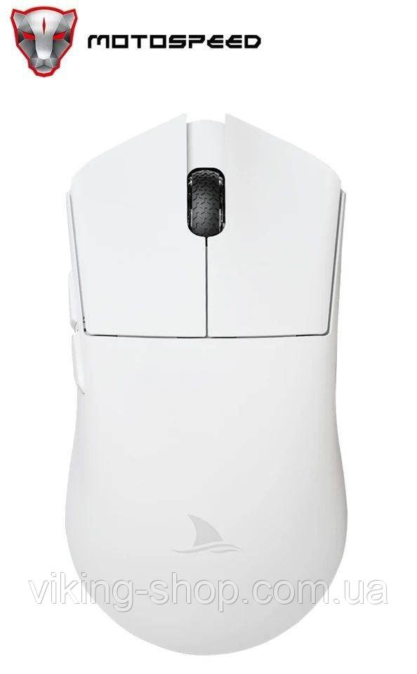 Darmoshark M3 Bluetooth бездротова біла ігрова мишка 26000 Dpi PAW3395