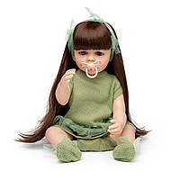 Реалістична лялька силіконова Reborn Дівчинка Соня Лялька реборн дівчинка Вінілова 55 см MCC
