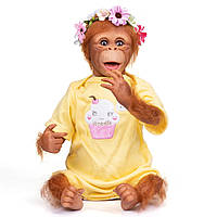 Реалістична лялька силіконова Реборн Дівчинка Дейлі Вінілова лялька дитяча Мавпа 45 см MCC