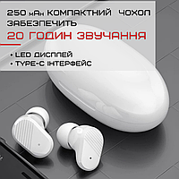 Беспроводные наушники earpods IPX5 Sainyer A68 с Чипом JL Tws наушники для телефона Белые MBB