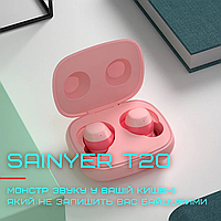 Беспроводные наушники earpods Sainyer T20 с чипом Bluetrum и Стерео Tws наушники для телефона MAA