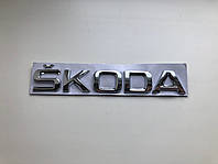 Шильдик на багажник, напис на багажник Шкода, SKODA , Шкода