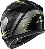 Мотошолом Shark D-Skwal 3 Sizler Black Anthracite Yellow, фото 3