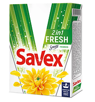 Пральний порошок Savex 2in1 Fresh для ручного прання 400 г миючий засіб та кондиціонер в одному флаконі