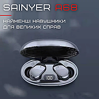 Беспроводные наушники earpods с чипом JL Sainyer А68 Tws наушники для телефона Чёрные MAA
