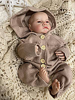 Силиконовая реалистичная кукла Reborn Мальчик Сева Виниловая детская кукла анатомическая 50 см MBB