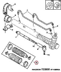 Пильник рульової рейки (комплект) на Fiat Ducato 230, Peugeot Boxer, Citroen Jumper (94-02), 9945837, 400622, Akron Malo, Італія