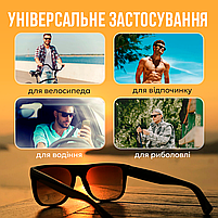 Сонцезахисні окуляри Kdeam, поляризаційні Чорні (КD 156), фото 5