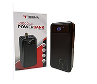 Самый мощный повербанк 50000 mAh Torima, Power bank хороший для телефона, Повер банк со скидкой BIN