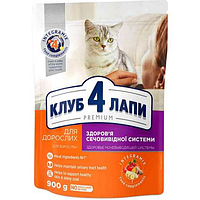 Сухой корм Club 4 Paws Premium Urinary Клуб 4 лапы для кошек здоровье мочевыводящей системы, 0.9КГ