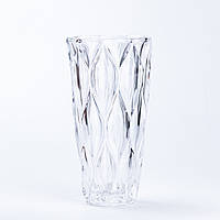 Стильная ваза для цветов 29.5 (см) ваза для больших букетов Ø 13 (см) стеклянная прозрачная