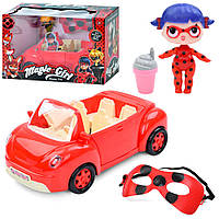 Набор кукла Magic girl (с машиной, открываются двери, багажник, 2 вида, в коробке ) TM531