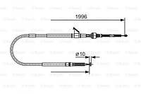 Трос ручника BOSCH 1987482068 Mitsubishi L200 MR128203