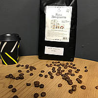 Свежеобжаренный натуральный зерновой кофе Люкс от Шефа кофе арабика и робуста купаж натуральных зерен 1 кг BIN