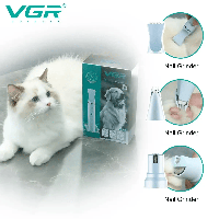 Професійна машинка для стрижки котів та собак, Бездротовий набір для грумінгу 3в1 VGR V0205 BIN