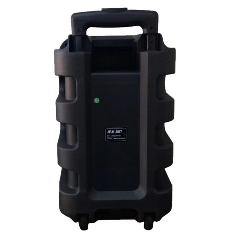 Аккумуляторная переносная колонка чемодан на колесах громкая блютуз колонка караоке с флешкой и микрофоном BIN - фото 5 - id-p2207978995