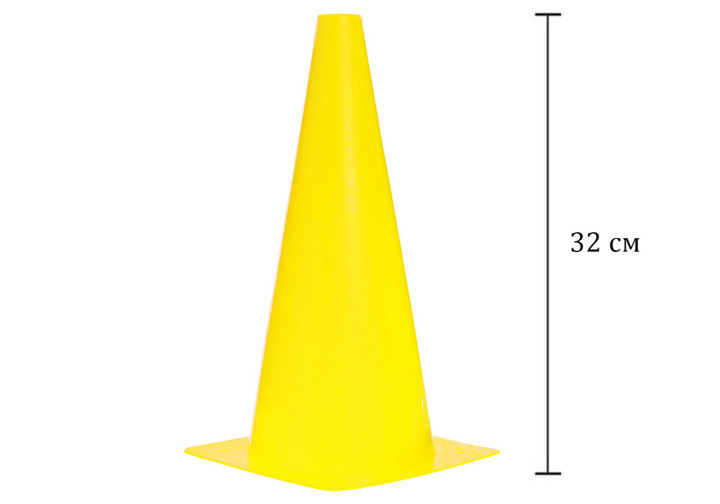 Конус-фішка 32 см спортивна EasyFit жовта, фото 1