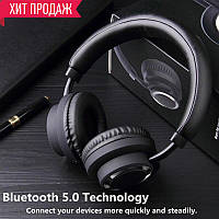 Накладні навушники бездротові зовнішні Sodo гарнітурні Bluetooth навушники з гарним вбудованим мікрофоном BIN