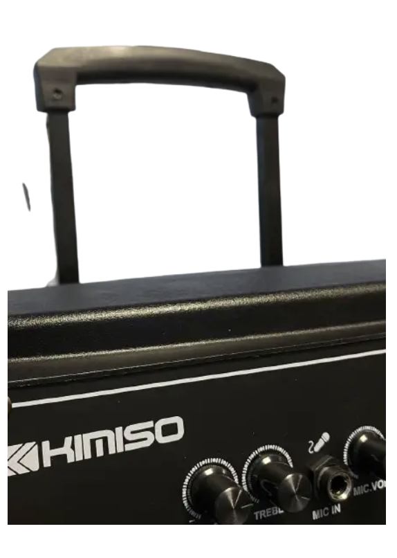 Колонка чемодан с микрофоном и подсветкой, переносная аккумуляторная громкая колонка BIN - фото 5 - id-p2207979086