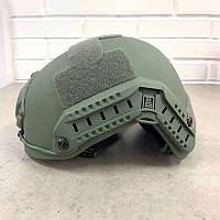 Броньошлом на голову каска захисна FAST PE балістичний шолом для військових ЗСУ спорядження й спорядження зелена BIN