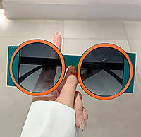 Женские круглые солнцезащитные очки Унисекс, Большие солнцезащитные очки