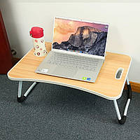Складной столик подставка для ноутбука и планшета 60х40х27 см / Портативный столик в кровать для планшета