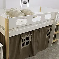 Дитяче ліжечко горище зі сходами "Luna" (Дитячі ліжка для підлітка дівчинки)