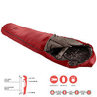 Спальний мішок кокон трисезонний Grand Canyon Fairbanks 205 -4°C Red Dahlia Left (340009) DAS302747