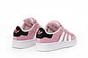 Жіночі кросівки Adidas Campus 00S pink white Адідас Кампус рожеві з білим замшеві весна осінь, фото 8