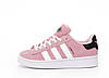 Жіночі кросівки Adidas Campus 00S pink white Адідас Кампус рожеві з білим замшеві весна осінь, фото 7