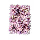 Квіткова настінна панель фон фіолетового кольору 60x40 см Wk04