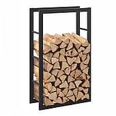 Підставка для дров чорна 60 х 25 х 100 см — Snd3