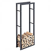 Підставка для дров чорна 60 х 25 х 150 см — Snd4