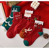 Комплект різдвяних шкарпеток 34-40 5в1 у подарунок Skar08