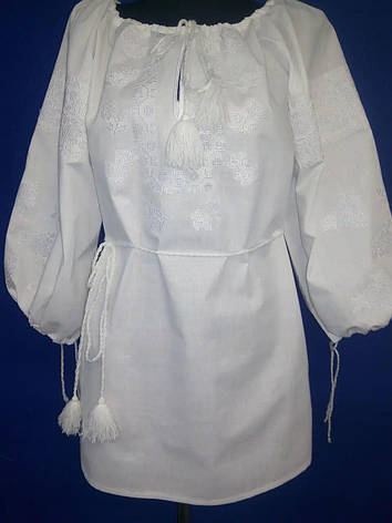 Жіноча вишиванка, штапель, фото 1