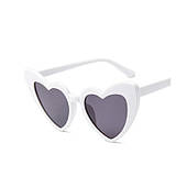 Білі сонцезахисні окуляри у формі серця Ok272Wz5